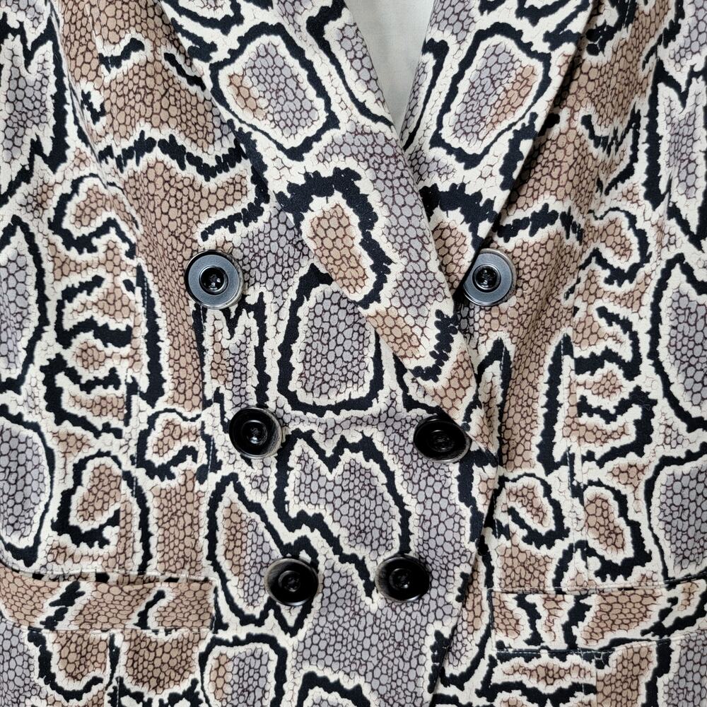Cabi Python Blazer 8 Snake Print Jacket 3733 Doub… - image 2